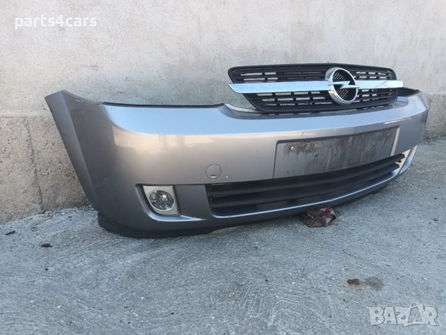 предна броня за опел мерива А с маска решетка халогени OPEL MERIVA A, снимка 2 - Части - 54130459
