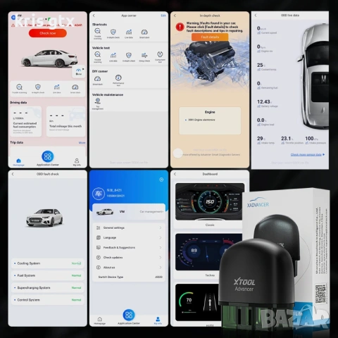 XTOOL AD20 Pro OBD2 Scanner Wireless Full System Car Diagnostic Tool, снимка 3 - Аксесоари и консумативи - 54896084