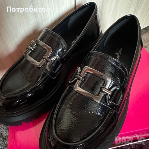 Черни лоуфъри, снимка 7 - Дамски ежедневни обувки - 54100368