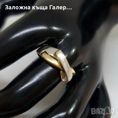 Стилен златен пръстен – 585 проба, 4.56 гр., снимка 6 - Пръстени - 54215076