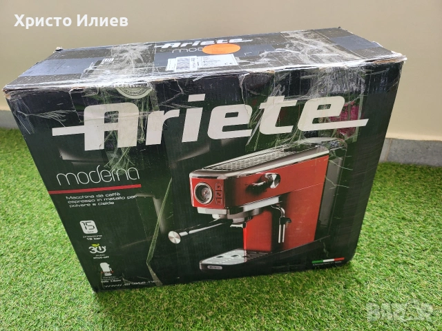 Кафемашина с ръкохватка Ariete ESPRESSO SLIM MODERNA 1381, снимка 15 - Кафемашини - 54759934