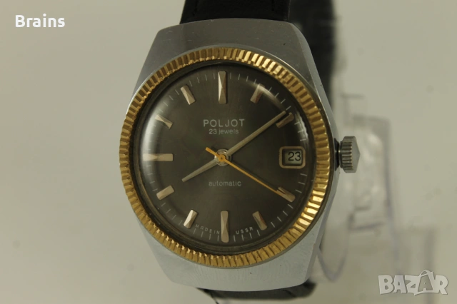 1970's Руски Ръчен Часовник POLJOT Automatic 2616.2H 23 Jewels, снимка 3 - Мъжки - 54608335