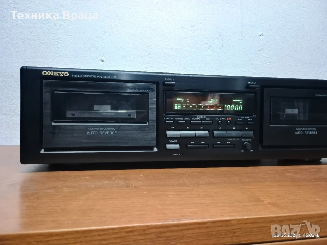 Onkyo TA-RW211 двукасетъчен стерео дек. Като нов! , снимка 3 - Ресийвъри, усилватели, смесителни пултове - 54478174