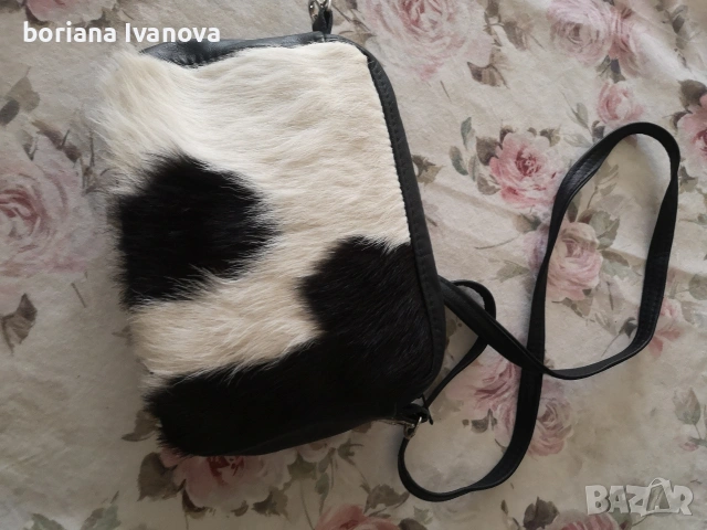 Естествен косъм с лицева естествена кожа , снимка 4 - Чанти - 54386887