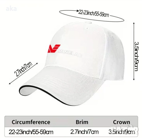 шапка на Minelab с регулируем размер, снимка 5 - Шапки - 54280619