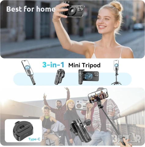Статив Magsafe за iPhone/Android, снимка 3 - Друга електроника - 54935518