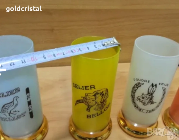 Стъклени водни чаши патрони, снимка 4 - Антикварни и старинни предмети - 35984733