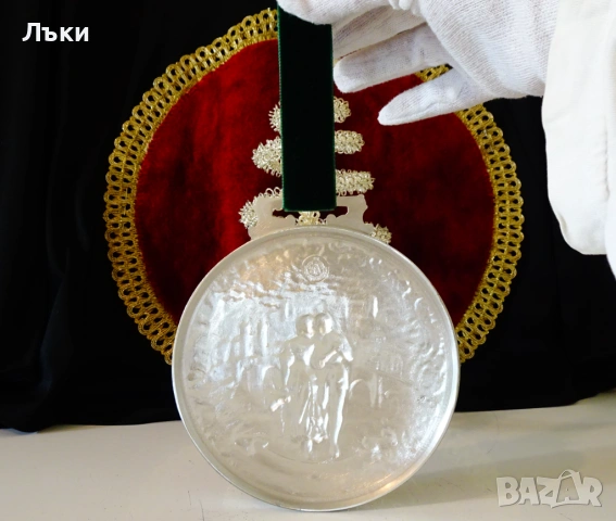 Калаен плакет,медал,Влюбени,калаена сватба. , снимка 5 - Антикварни и старинни предмети - 54670362