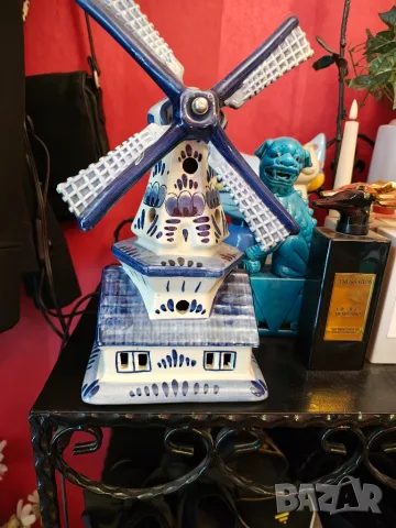 Delft нощна лампа мелница, снимка 4 - Настолни лампи - 55303619