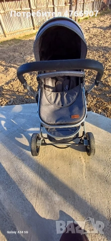 Комбинирана детска количка Moni, Ciara, сив, 0-36 месеца, снимка 3 - Детски колички - 54021904