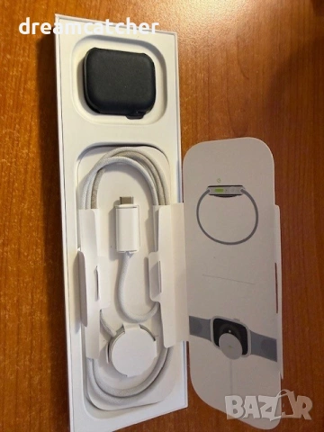 Смарт часовник Apple Watch 9, 41 мм, Midnight Aluminium Case, Midnight Sport Loop (GPS) нова верижка, снимка 11 - Смарт часовници - 54152899