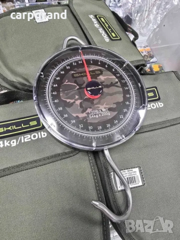 Риболовен механичен кантар Skills 54кг, снимка 3 - Стръв и захранки - 54163090