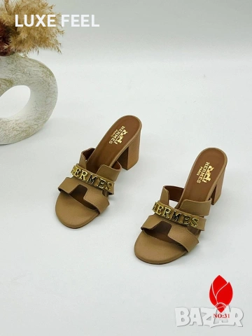 Hermes 💎Дамски Чехли 36-41н , снимка 4 - Чехли - 55254564