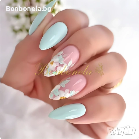 Самозалепващи изкуствени нокти Press On Nails, снимка 9 - Продукти за маникюр - 53033599