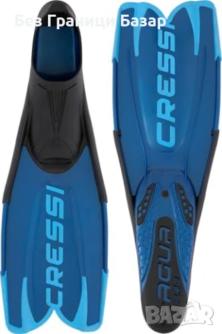 Нови Cressi Agua Pro плавници саморегулиращи се за гмуркане фрийдайвинг и плуване море плаж