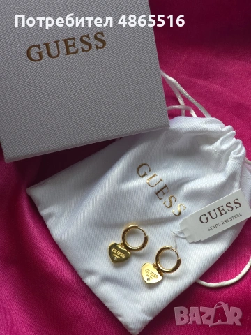 Обеци GUESS нови , снимка 3 - Обеци - 55277896