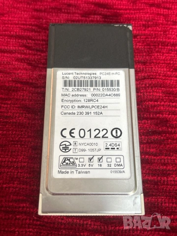 PC24E-H-FC TOSHIBA Wireless LAN PC Card PCMCIA