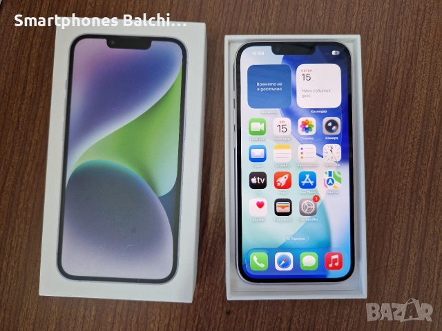 iPhone 14 Purple/100% battery health , снимка 6 - Apple iPhone - 54587185
