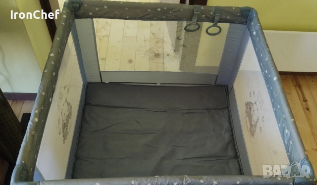 Преносима бебешка кошара за спане и игра Lorelli Game Zone, Silver Blue Car, снимка 2 - Кошарки - 54312010