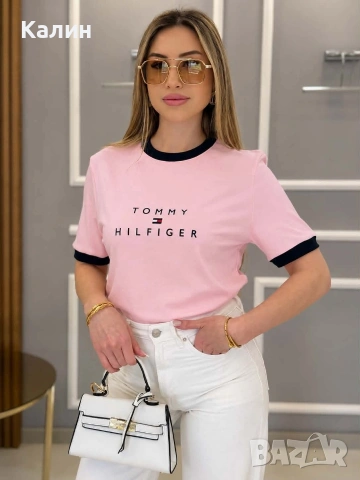 Дамски фланелки Tommy Hilfiger - два цвята - 18€, снимка 2 - Тениски - 54549340