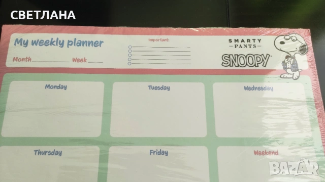 Планер - пад , седмичен планер , А3, снимка 2 - Ученически пособия, канцеларски материали - 54181966