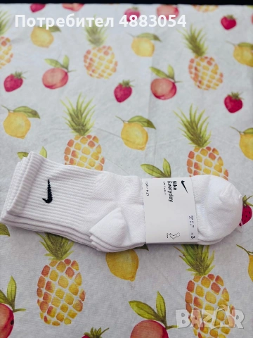🆕 Nike Everyday чорапи 3 чифта –  бели – размер 34–38 – нови 🆕  ✔️ Оригинални Nike Everyday чорапи
