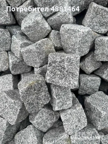 Гранитни павета 10×10 см - НОВИ!, снимка 2 - Строителни материали - 55231925