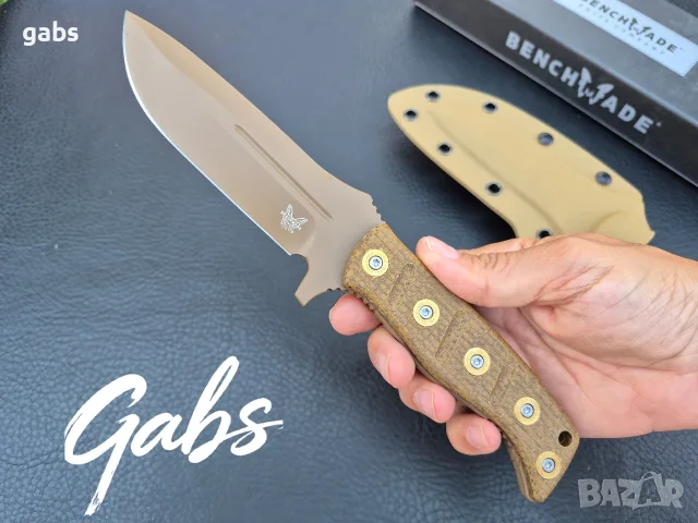 Нож Benchmade Fixed Adamas 375FE-1,Sibert Design,CPM CruWear ,фултанг, снимка 11 - Ножове - 55561457