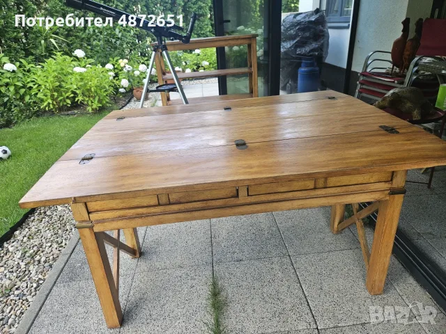 Moving out of Bulgaria sale. Imported Bali Indonesian pair of Credenza, Bookshelf & Decorative Vase, снимка 3 - Скринове - 55333199