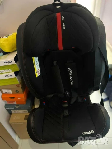 Chipolino Столче за кола 360 ISO 0+,I,II,III Техно абанос