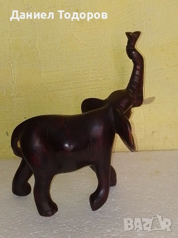 Масивна Дървена Фигура , Слон от Махагон., снимка 3 - Декорация за дома - 53983441