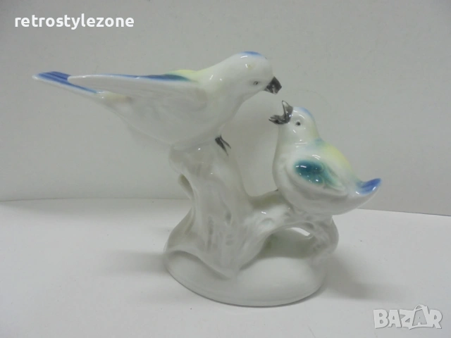 № 8566 Стара порцеланова фигура „Птици“ – Foreign  , снимка 4 - Други ценни предмети - 54195806