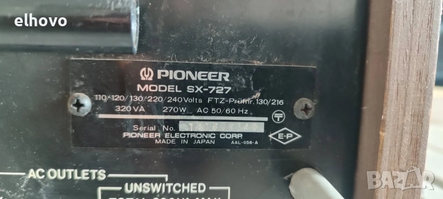 Ресивър Pioneer SX-727, снимка 4 - Ресийвъри, усилватели, смесителни пултове - 54955850