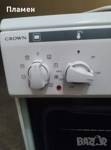 Електрическа готварска печка Crown 50C3MA – 50 см, керамичен плот, мултифункционална фурна,, снимка 8 - Печки, фурни - 55426123