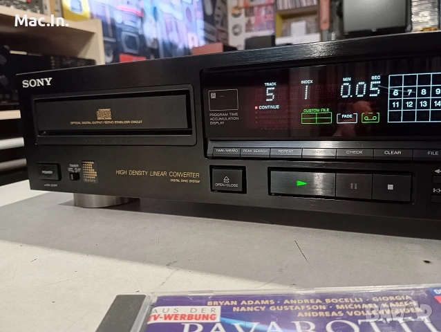 ВЪРХОВ Модел CD ПЛЕЙЪР SONY CDP-990 , снимка 6 - Аудиосистеми - 54083866