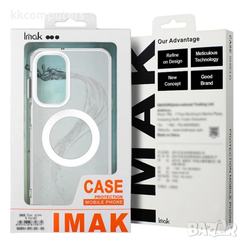 За Oppo Reno14 5G IMAK Магнитен Калъф PC + TPU с Прозрачен Гръб и Скрийн Протектор, снимка 5 - Калъфи, кейсове - 54966959