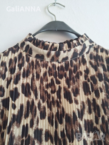 СТРАХОТНА РОКЛЯ ПЛИСЕ 3XL-5XL, снимка 3 - Рокли - 54903967