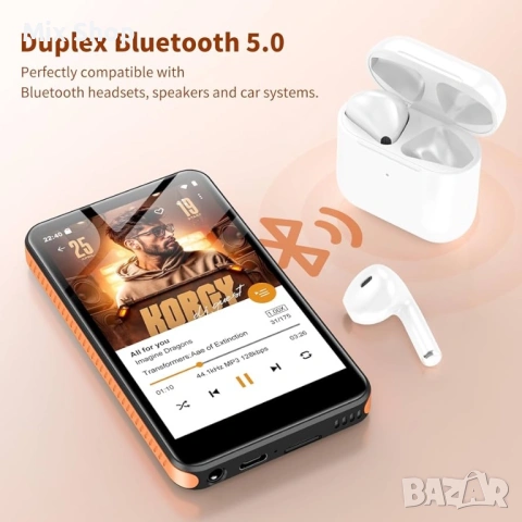 Нов 160GB MP3 Player with Bluetooth WiFi, Android 13, снимка 4 - Друга електроника - 54042208