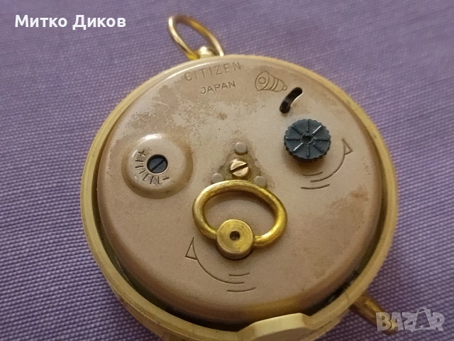 Citizen alarm vintage table clock watch часовник Япония Марков точен работи, снимка 6 - Мъжки - 54957476