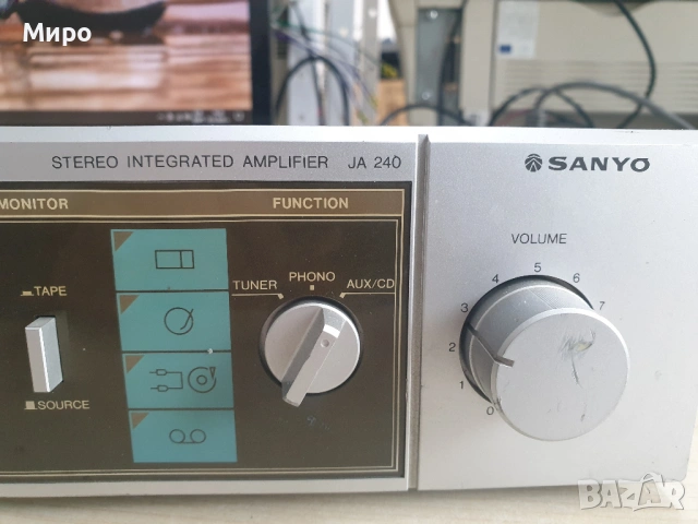 Усилвател Sanyo JA 240, снимка 2 - Ресийвъри, усилватели, смесителни пултове - 54651580