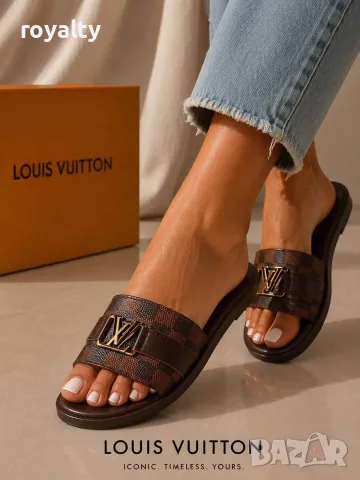 Louis Vuitton Нови Дамски Чехли и Чанта Луи Витон Различни Цветове , снимка 10 - Чанти - 55348200