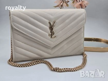 Yves Saint Laurent Нова Кожена Дамска Чанта YSL
