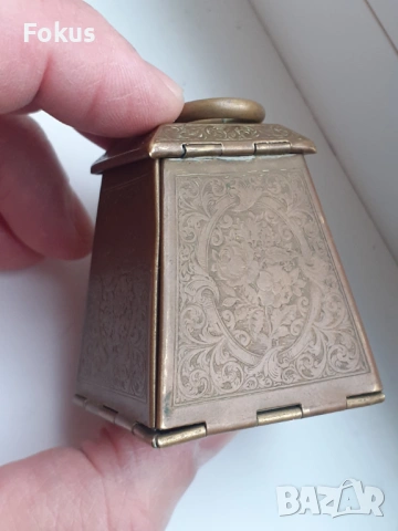 Английска месингова кутийка за игли W.Avery & Sons 19 век, снимка 4 - Антикварни и старинни предмети - 54070500