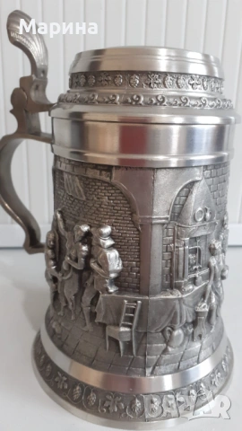 Халба от калай 600 мл,  Antik*Vintage #137, снимка 2 - Антикварни и старинни предмети - 54389053