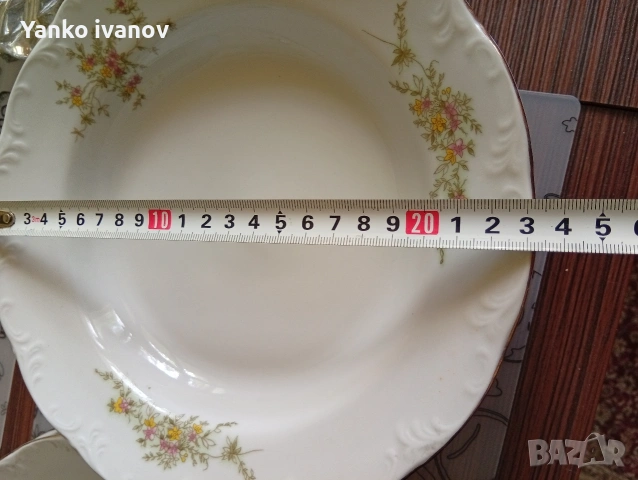 Дълбоки чиний за супа, Български порцелан, снимка 4 - Сервизи - 54739848
