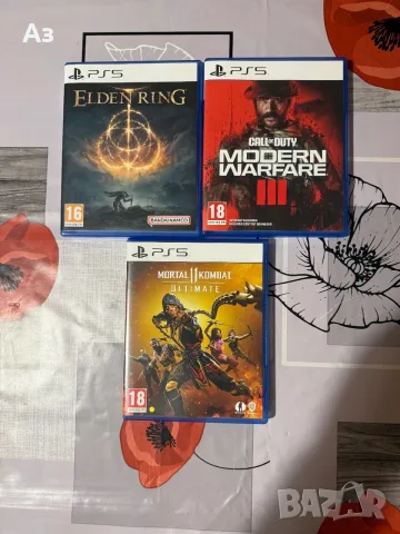 PS5 игри Eldenring, Call of Duty Modern Warfare 3, Mortal Kombat 11