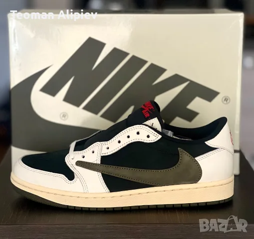 Travis Scott, Air Jordan 1, 42 EU, снимка 6 - Ежедневни обувки - 55340801