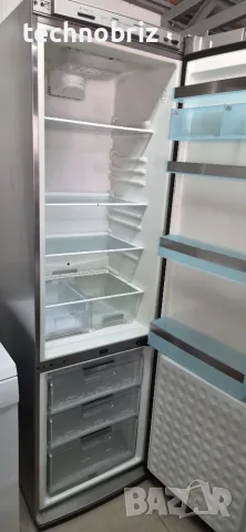Немски хладилник с фризер Siemens inox - ГАРАНЦИЯ, снимка 3 - Хладилници - 55693654