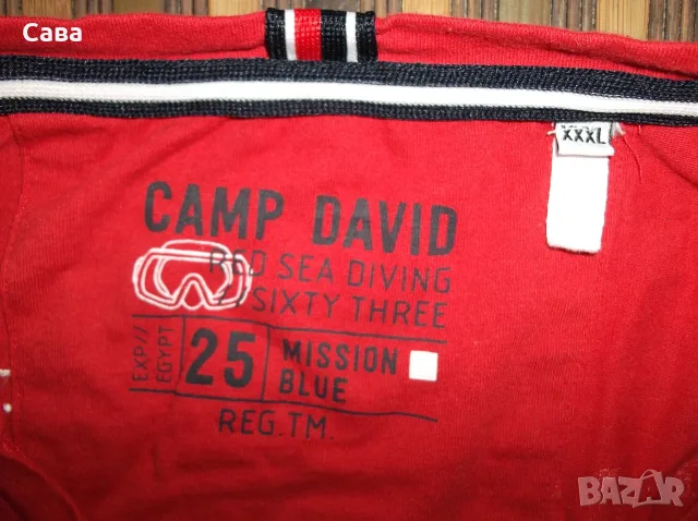 Тениски CAMP DAVID  мъжки,3ХЛ   /червена и черна/, снимка 4 - Тениски - 55343042