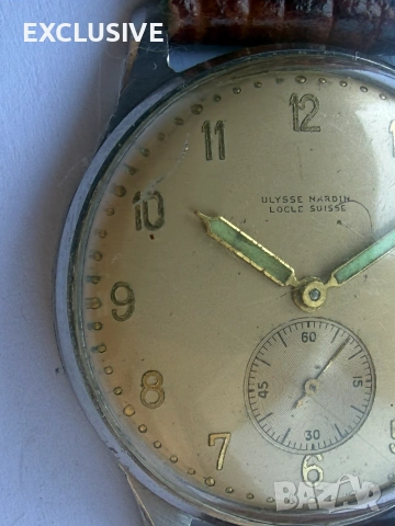 Часовник Ulysse Nardin 1930г. Уникат, снимка 3 - Мъжки - 55069911